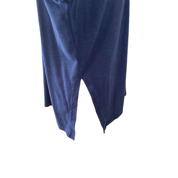 Pure Jill Linen Blend Open Cardigan Sweater Women's Med  Navy Blue 3/4 Sleeve - Picture 13 of 13